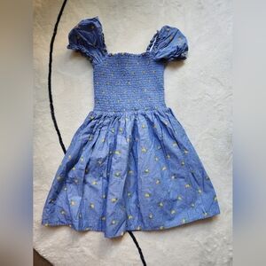 Janie and jack lemon print dress size 12 big girl